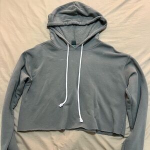 Green Wild Fable Cropped Hoodie Sweatshirt size M!